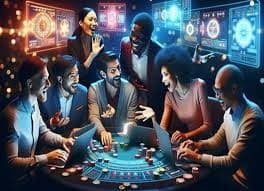 Bàn live casino baccarat và roulette tại hm88a